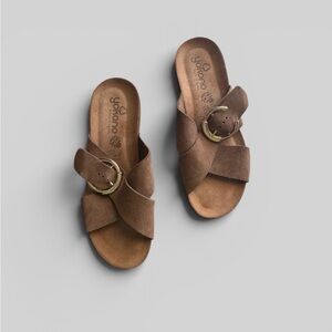 Yokono Brown Suede Sandals